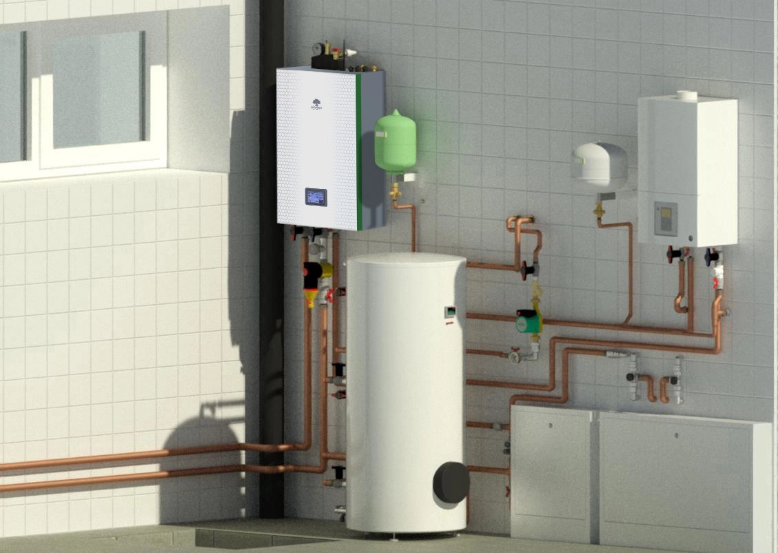 Pompe à chaleur split MyCond BeeSmart à haute efficacité énergétique pour un fonctionnement optimisé et des économies.