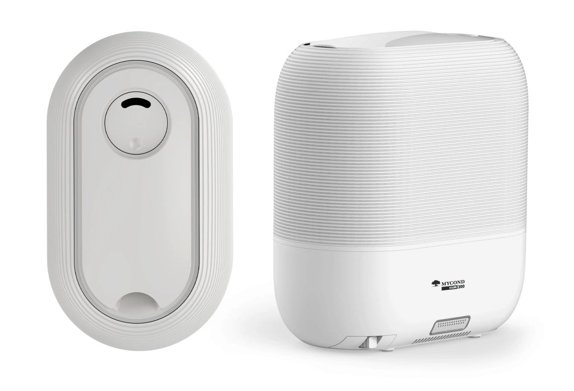 Humidificateur à ultrasons MyCond H:LUMI 300 design compact, fonctionnement silencieux