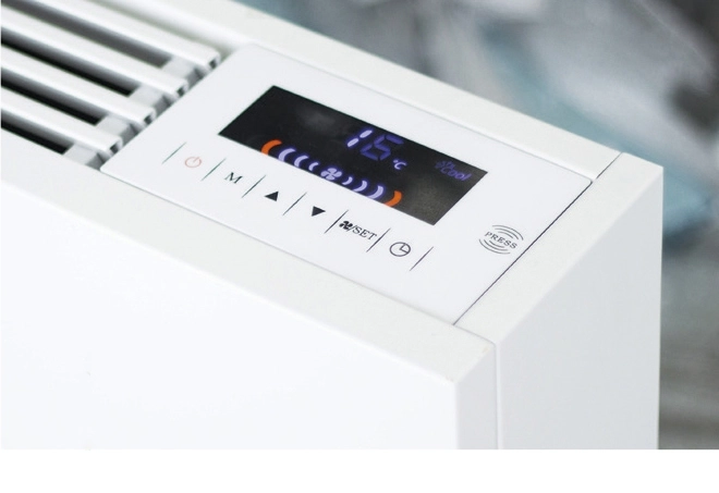 MyCon Silent Ventilo-convecteur au sol élégant pour une climatisation efficace et silencieuse.