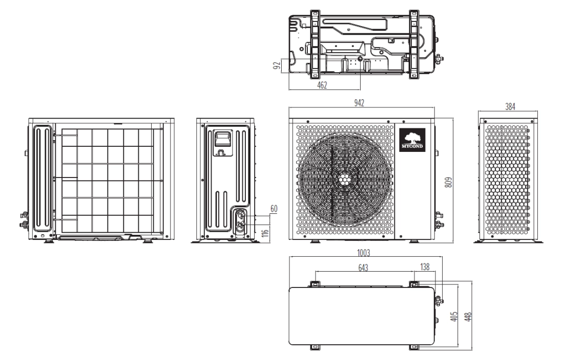 MyCond BeeHeat Encombrement - 3