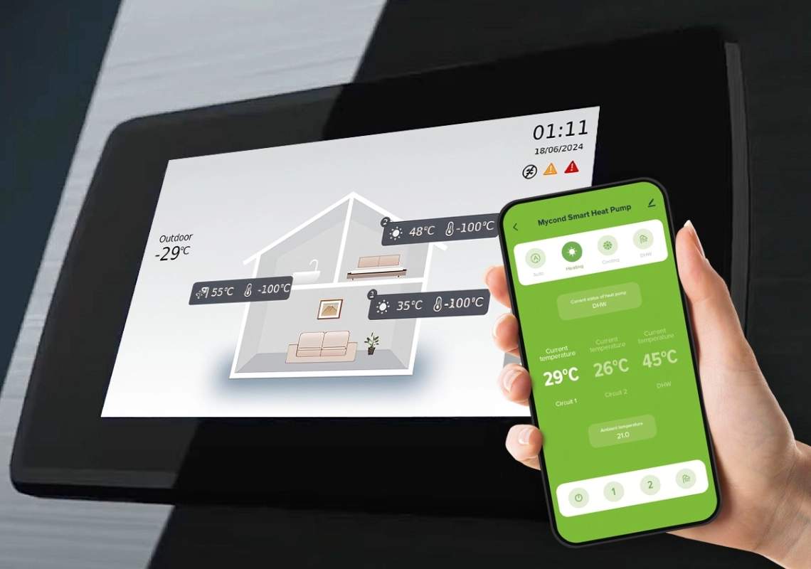 Contrôle intelligent MyCond BeeSmart All-in-One via une application