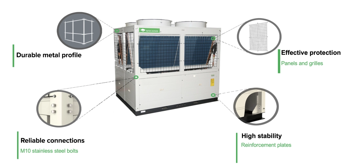 MyCond EVI MCU-YHE Boîtier métallique robuste, protection efficace, connexions fiables