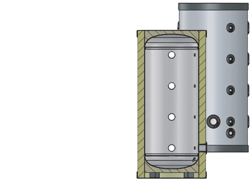 MyCond MBT 80 & MBT 100 Diagramme du réservoir tampon illustrant loptimisation énergétique.