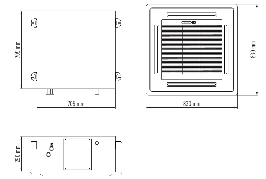 MyCond MCFK-A2/4 dimensions globales - 2