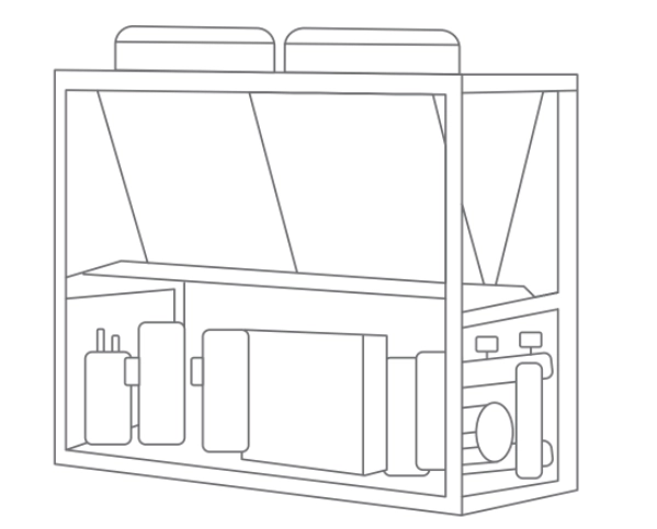 MyCond MCU-YHR Pompe à chaleur modulaire de conception compacte pour une récupération dénergie efficace.