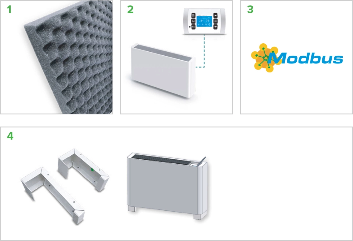 Filtre MyCond MDDS/MDCS, télécommande, Modbus, montage