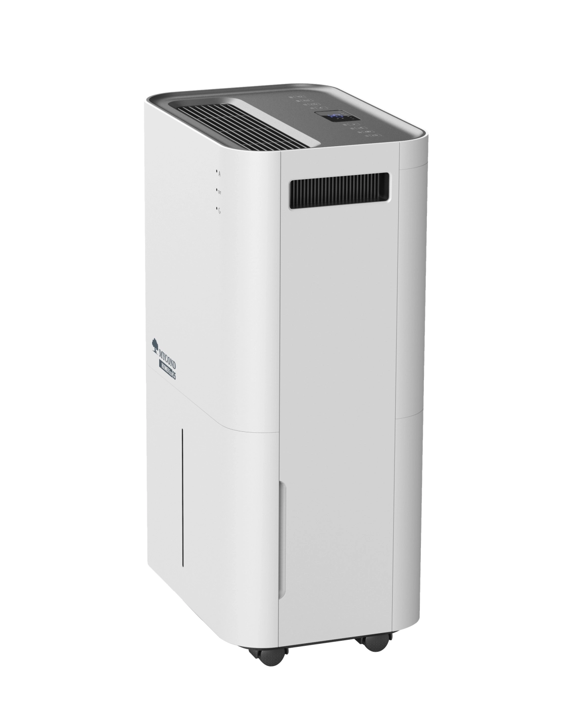 MyCond Roomer Eco 25 Déshumidificateur dambiance compact avec panneau de commande moderne.