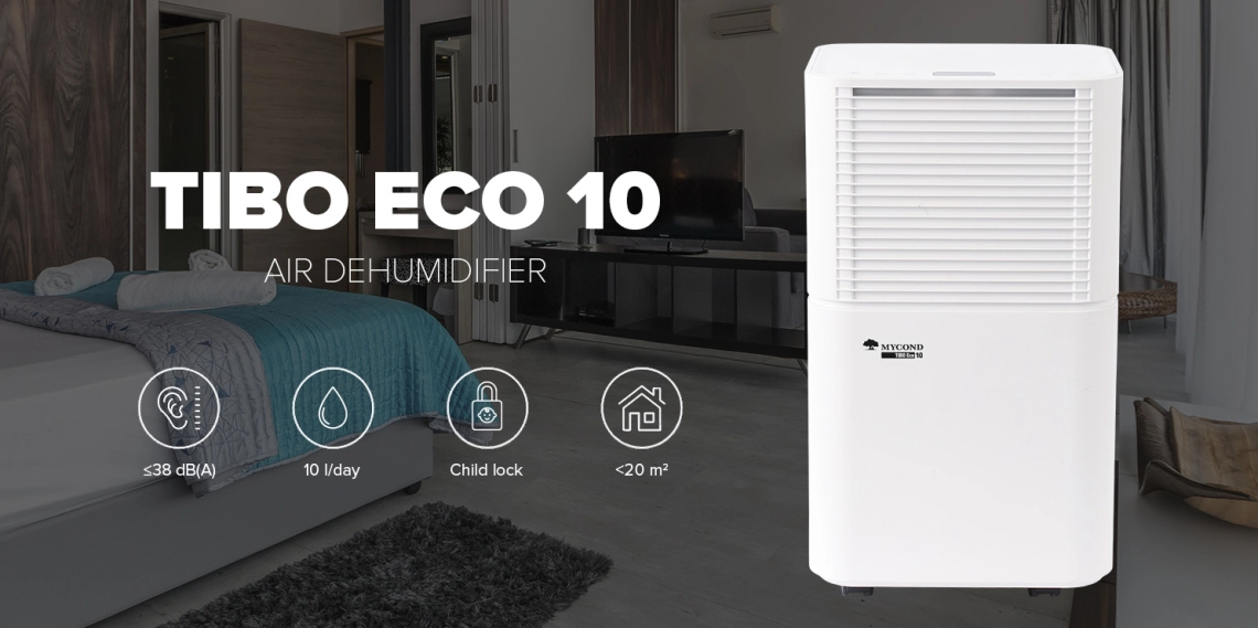 MyCond TIBO Eco 10 Déshumidificateur dair résidentiel économe en énergie.