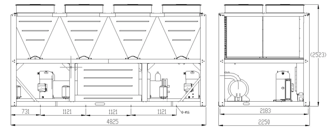 MyCond YHE MCU-500YHE dimensions générales