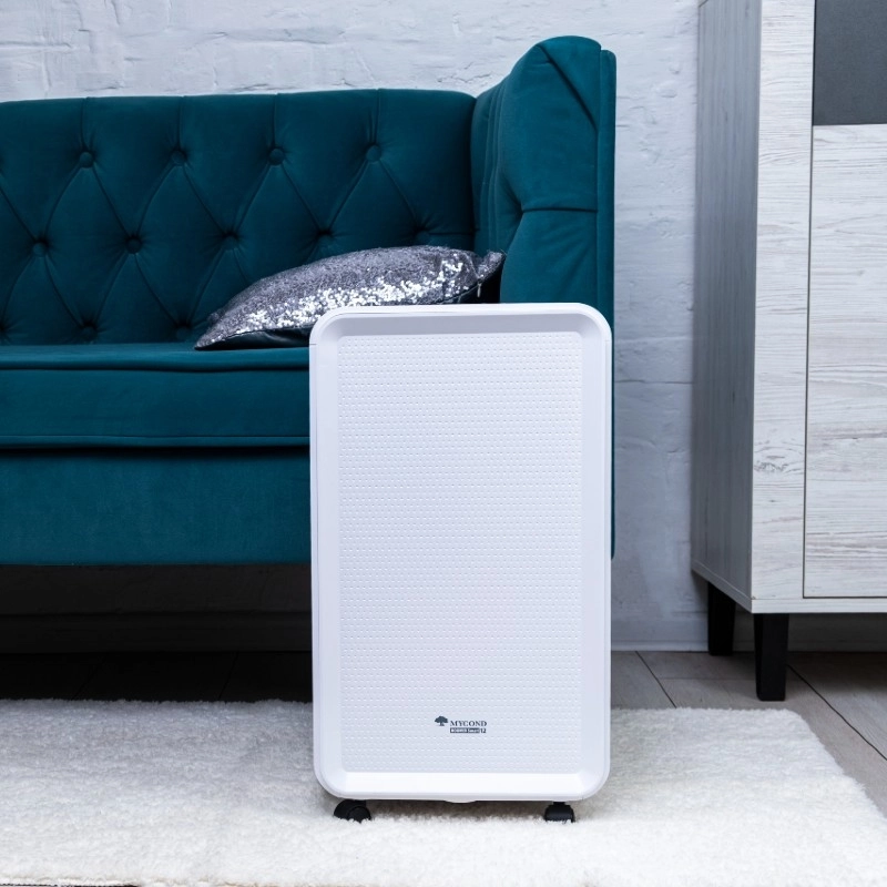 Le déshumidificateur MyCond Roomer Smart réduit efficacement lhumidité intérieure.