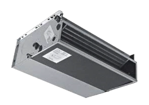Ventilo-convecteur polyvalent de la série SEC/F présenté à lintérieur.