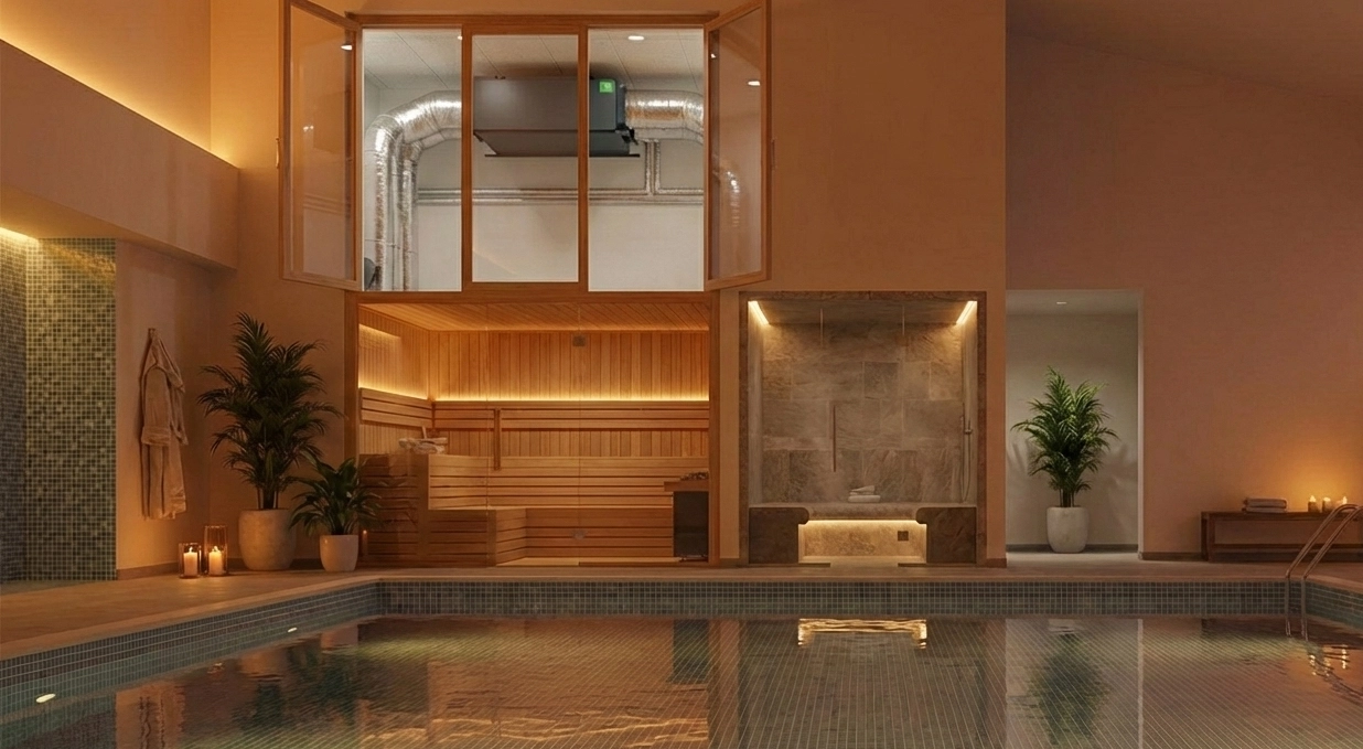 Déshumidificateur de canal pour piscines, technologies économes en énergie Mycond MSHAC