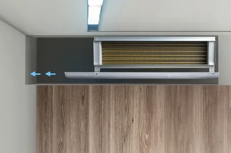 Avantages de l'installation en gaine de ventilo-convecteurs sous plafond : exemple de Mycond MCFC